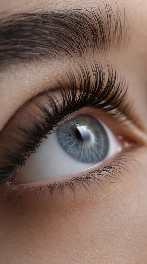 Exemplo: Cílios close-up